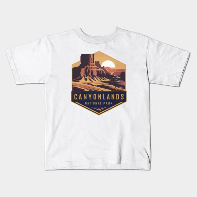 Nature's Masterpieces in Canyonlands National Park Kids T-Shirt by Perspektiva